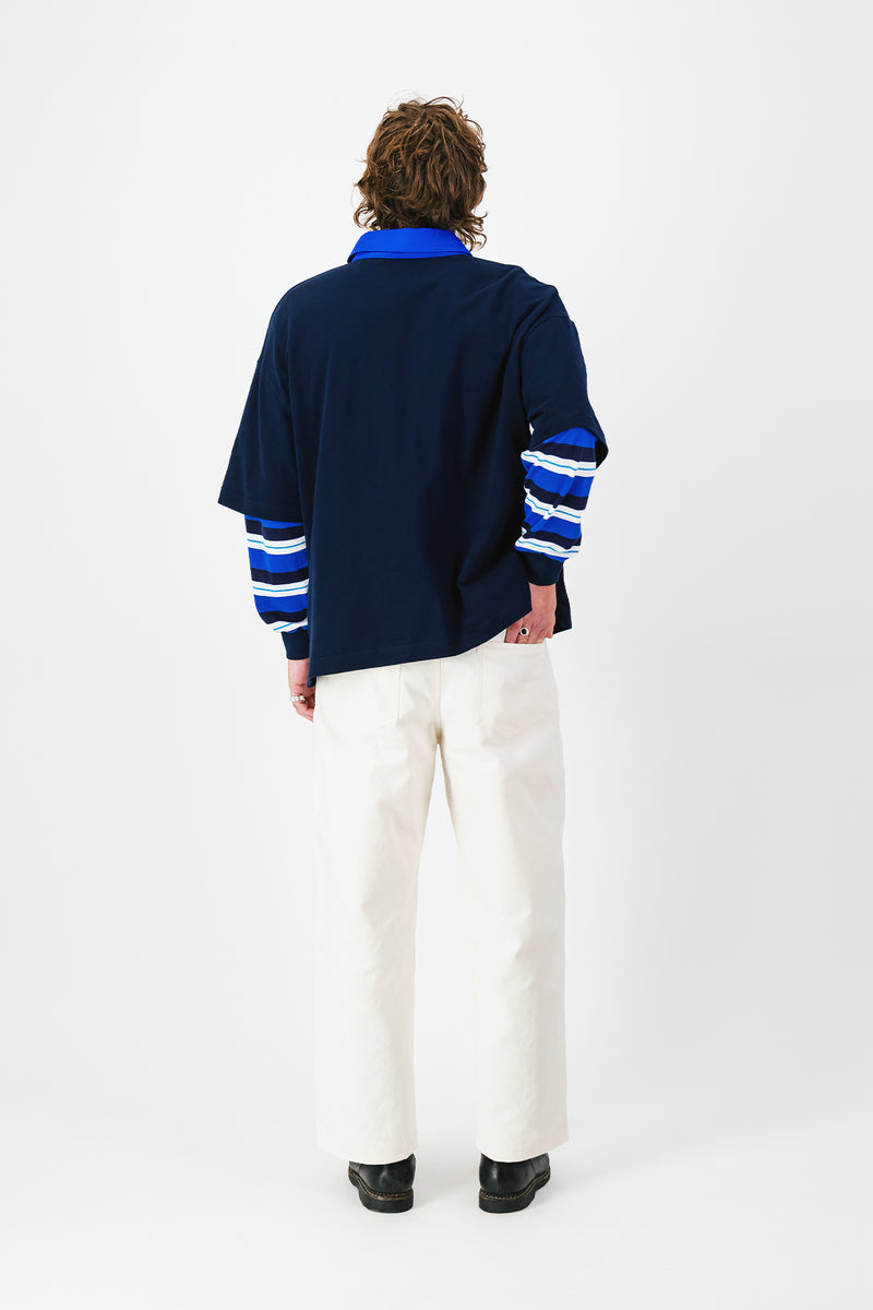 Wide Chore Pants ~ Ecru