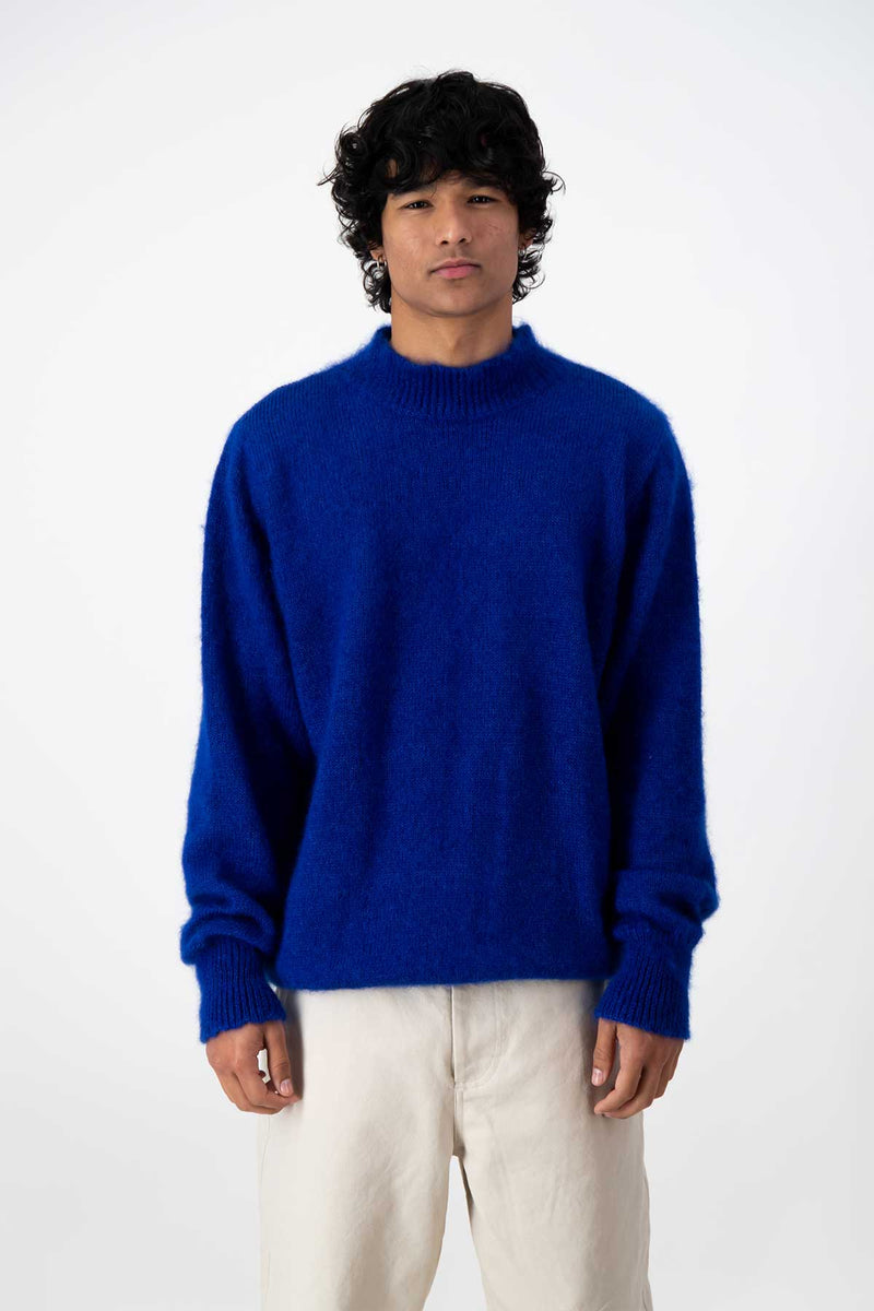 Mohair Jersey ~ Cobalt