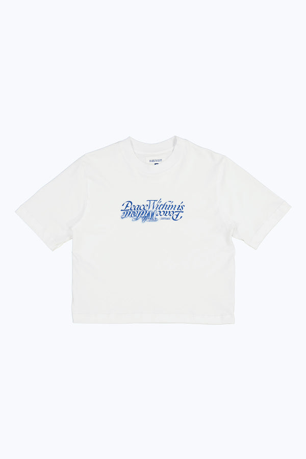 Off-Mat Cropped Box Tee ~ White