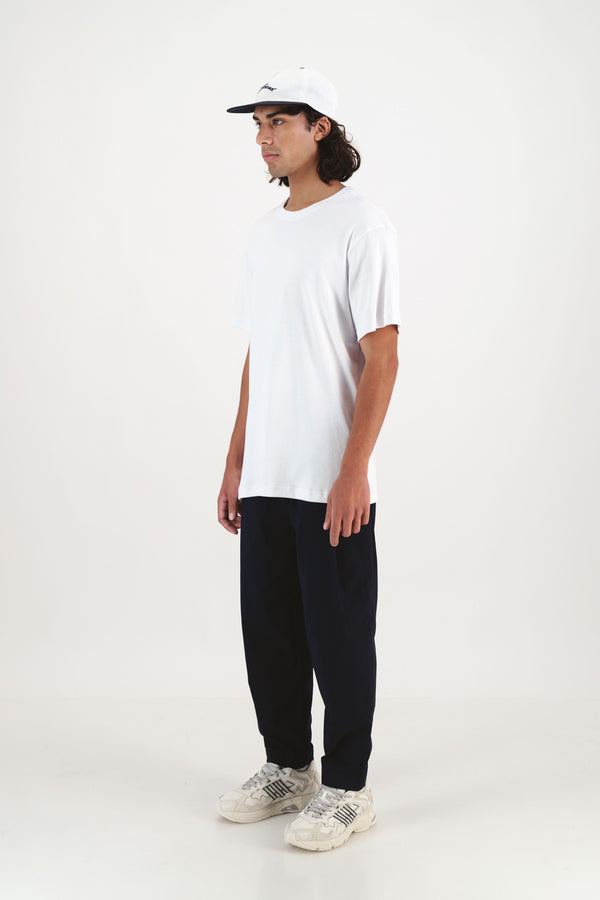 Cotton Rib Tee ~ White