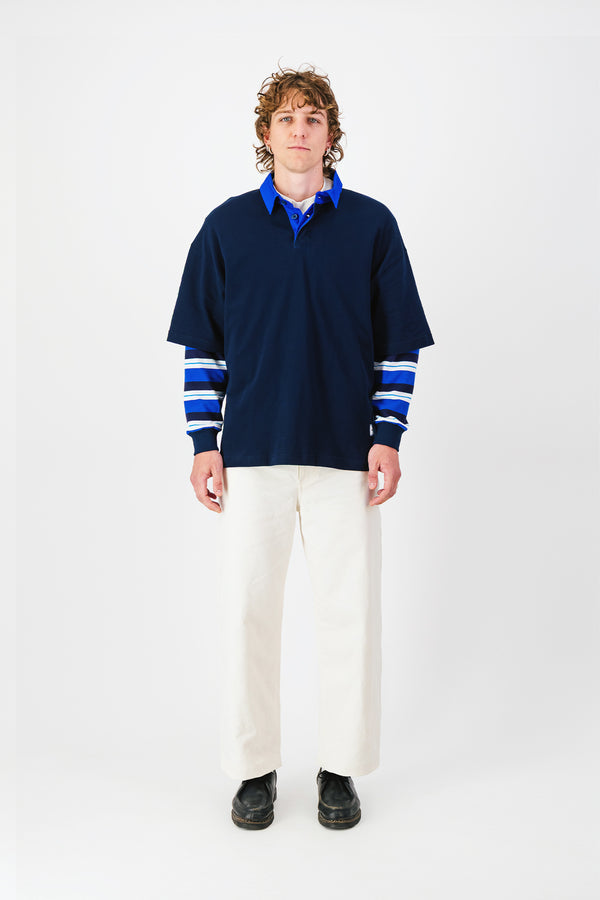 Wide Chore Pants ~ Ecru