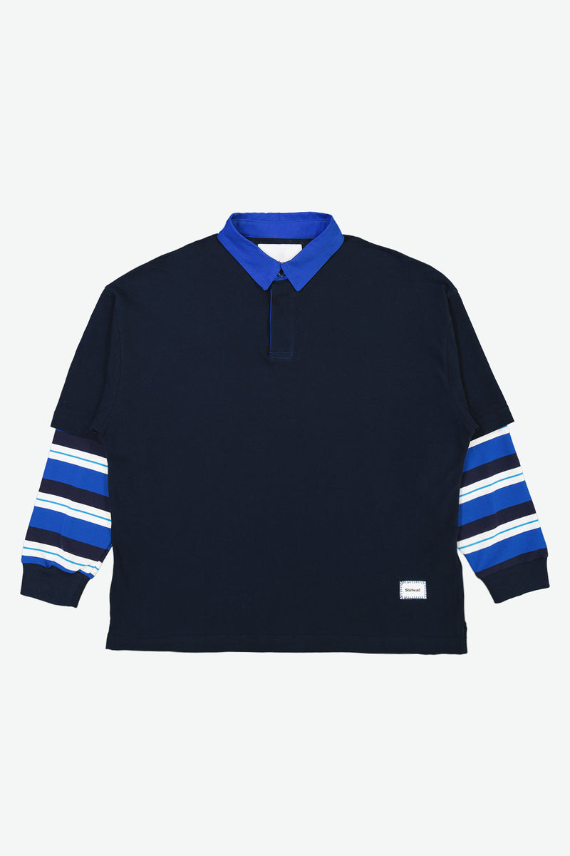 Striped Sleeve Polo