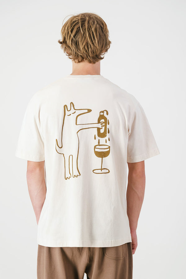 Stiebeuel x Waisted Wine Club Tee ~ White Skins