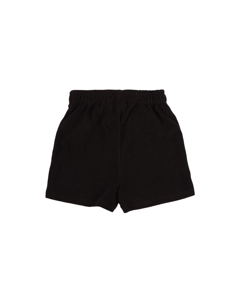 Toweling Shorts ~ Black / Black