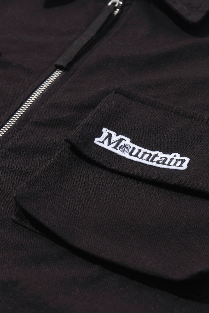 Mountain Cropped Utility Jacket - Black