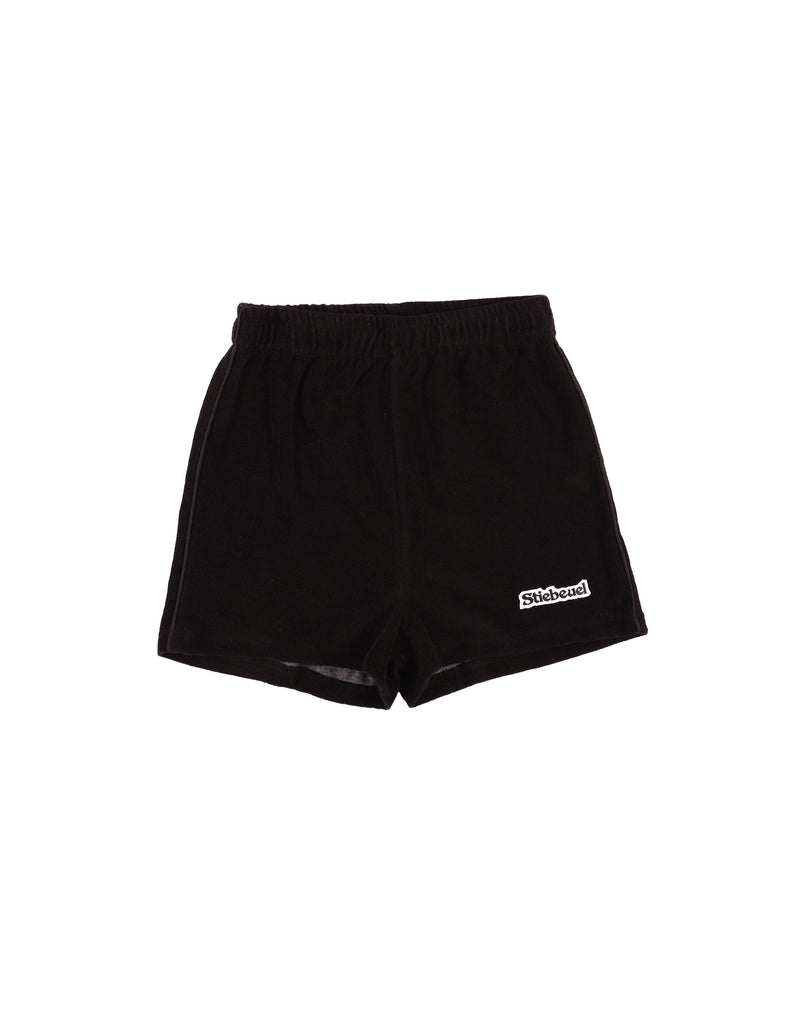 Toweling Shorts ~ Black / Black
