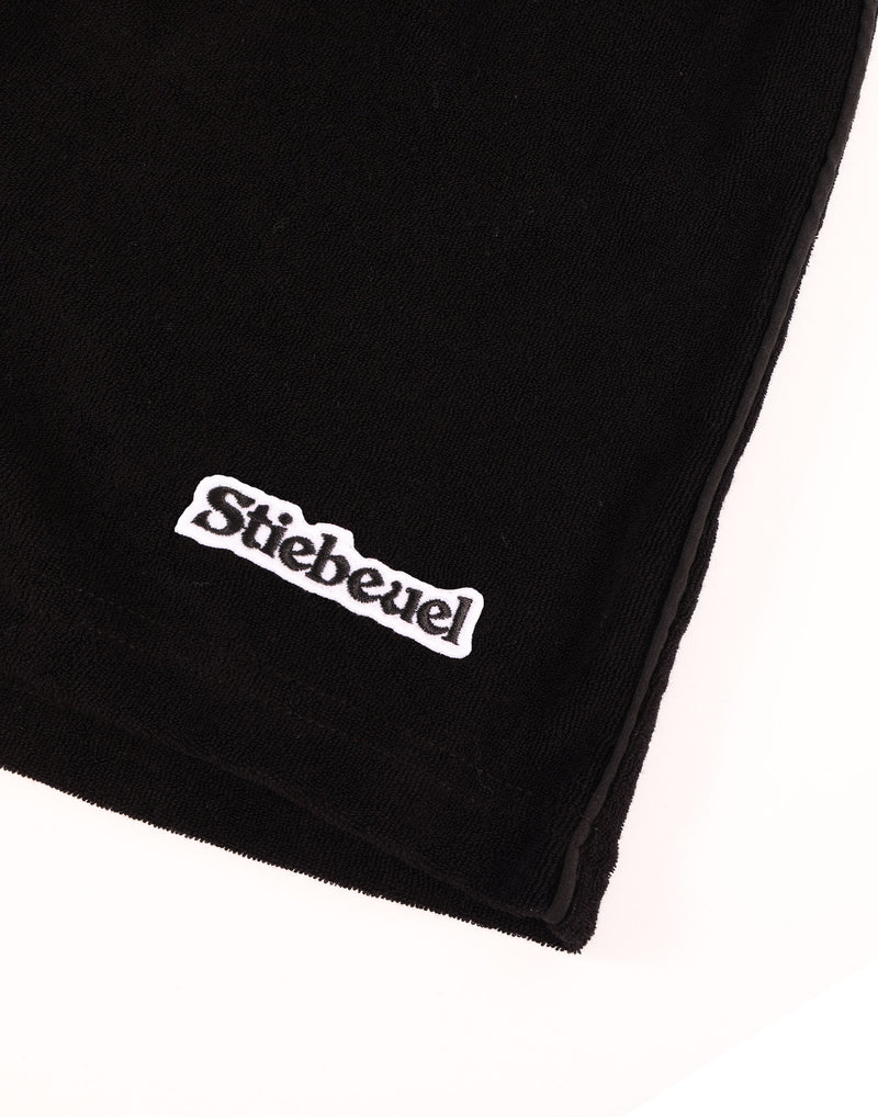 Toweling Shorts ~ Black / Black